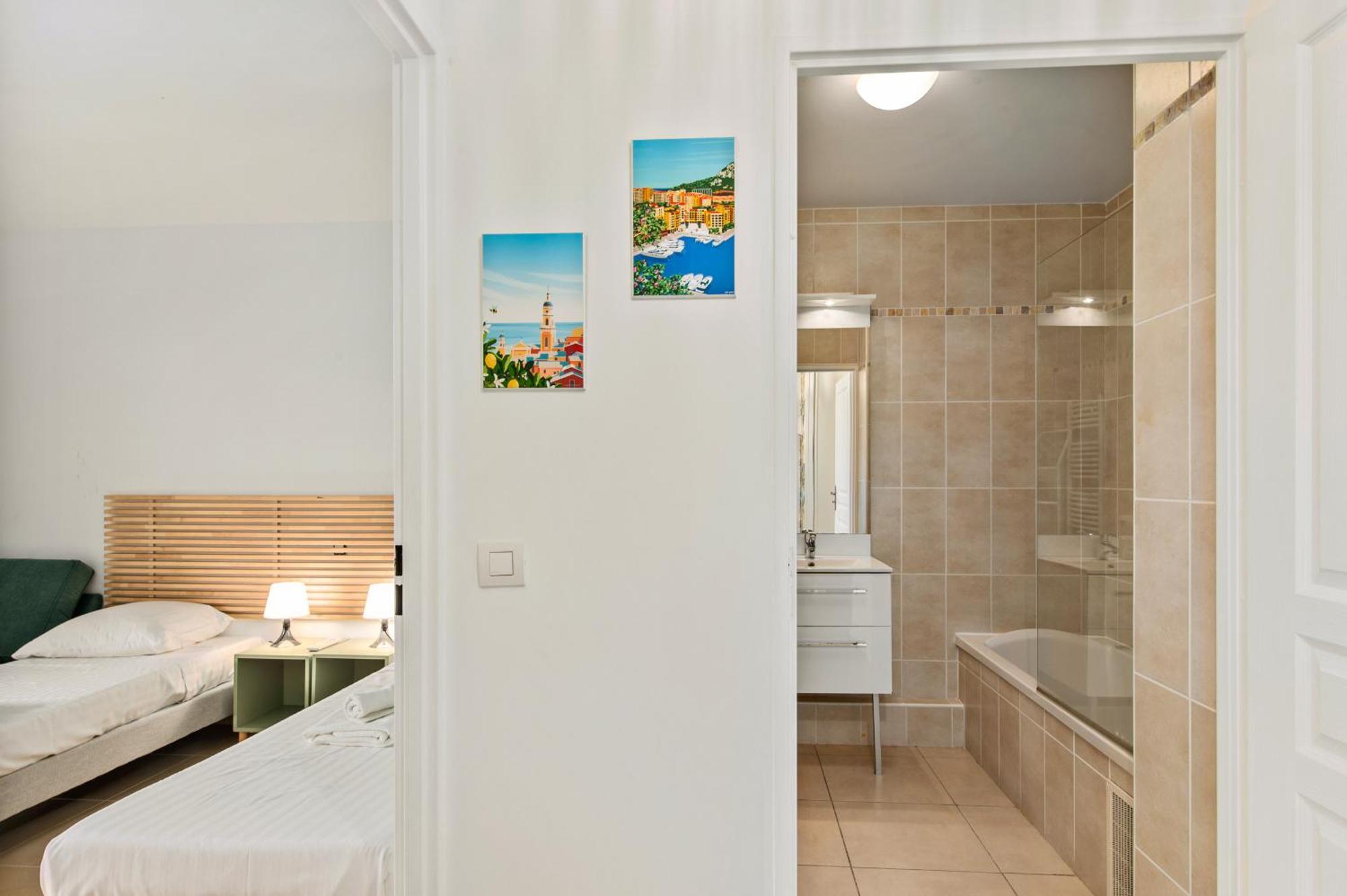 "L'Idyllique" Parking, Piscine, Plage, Calme Assure, Gare 로퀴에브륀캡마르탱 외부 사진